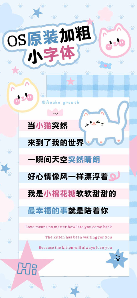 OS原装加粗小字体 screenshot