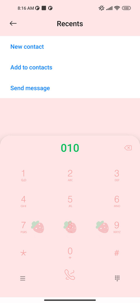 Pink strawberry screenshot