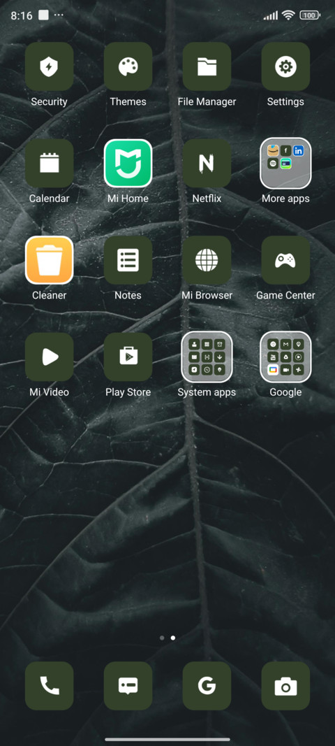 Leaf screenshot