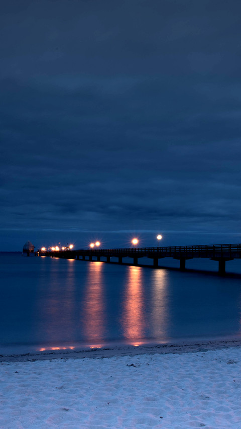 Long exposure of pier in baltic sea screenshot