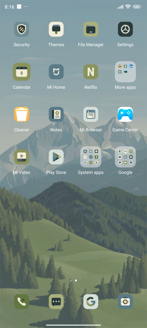 Mountain mirror screenshot