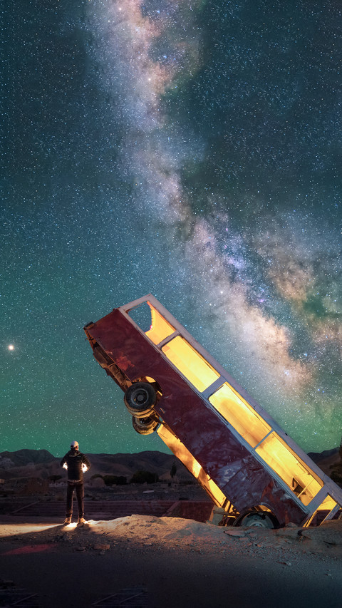Shoot a wonderful starry sky screenshot