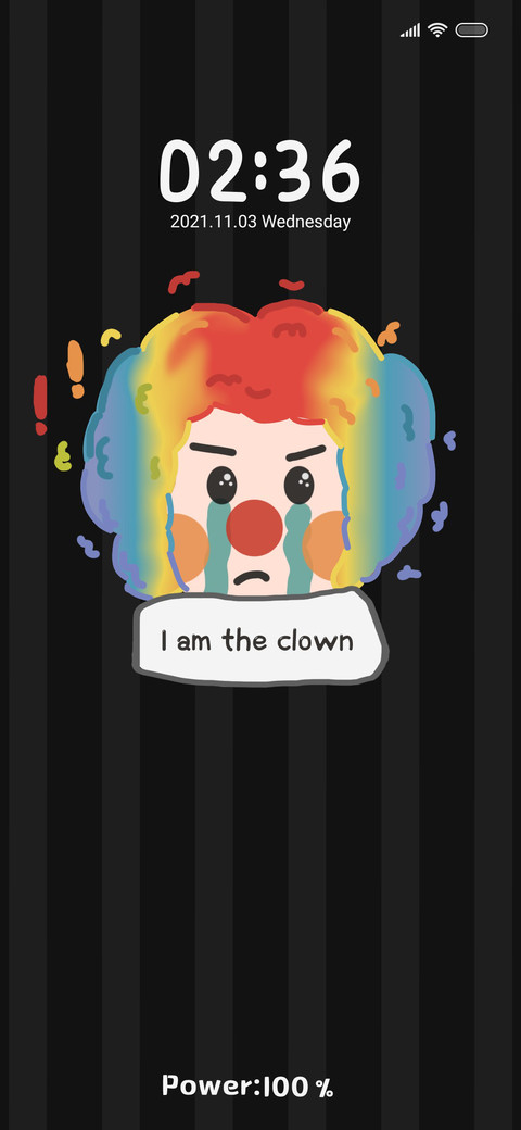 The clown was me screenshot