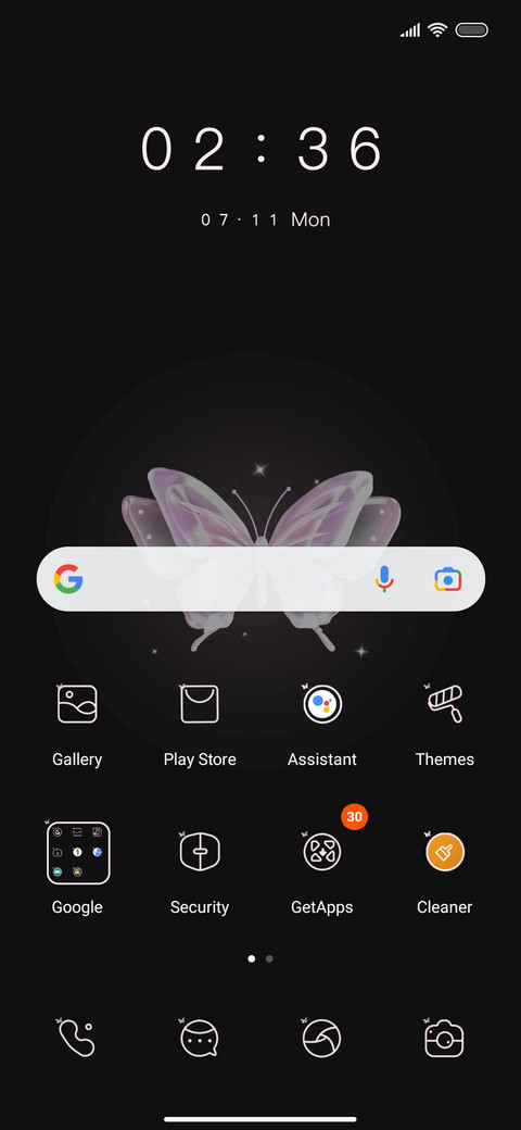 simple butterfly screenshot
