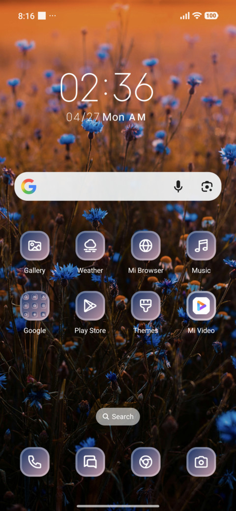 Blue Flowers screenshot