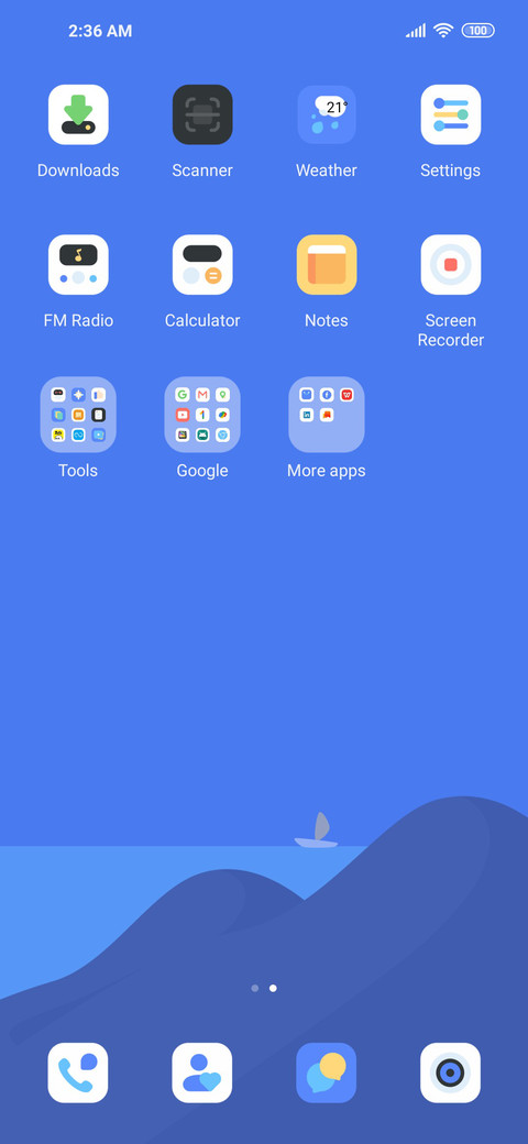 Flat sea cloud screenshot