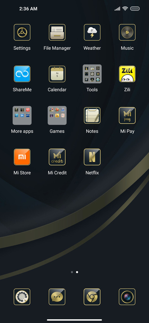Classic clock screenshot