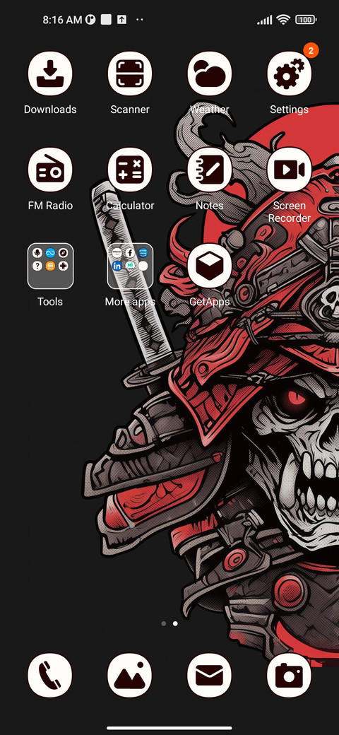 Samurai arms screenshot