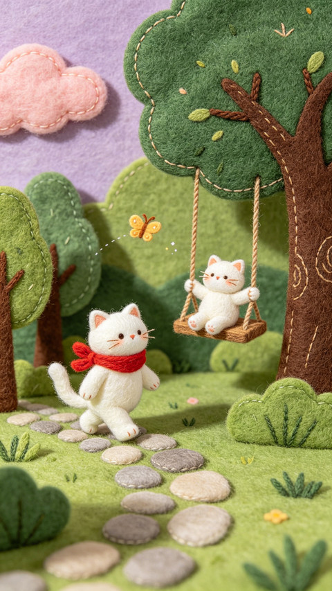 陪小猫躲进毛毡世界 screenshot