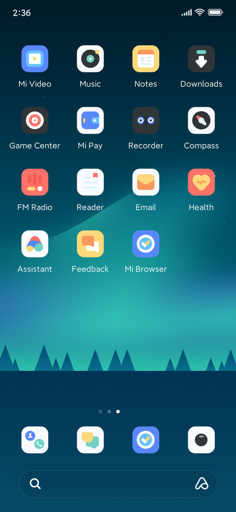 Forest aurora screenshot
