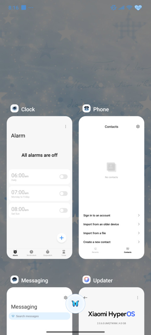 Ice Blue Star screenshot