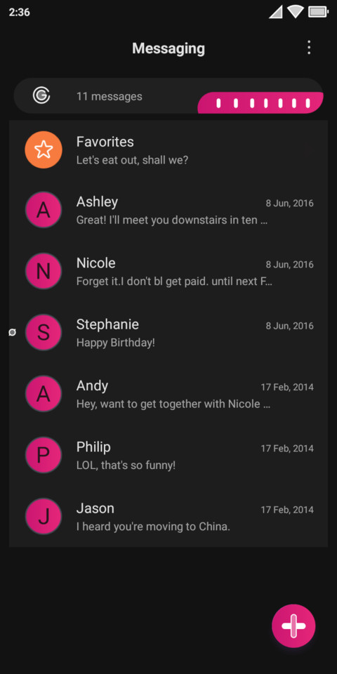 DARK PINK V10 screenshot