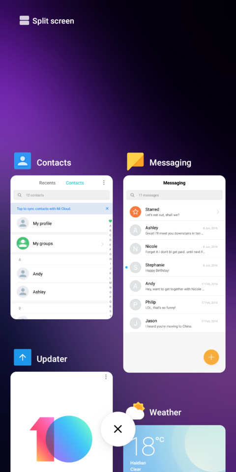 violet screenshot