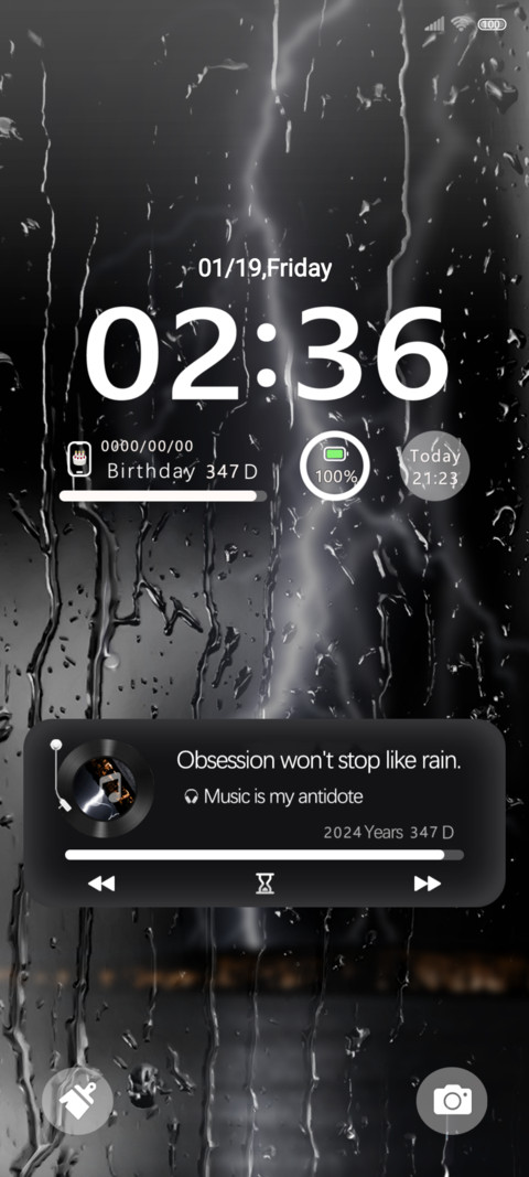 Night rain screenshot