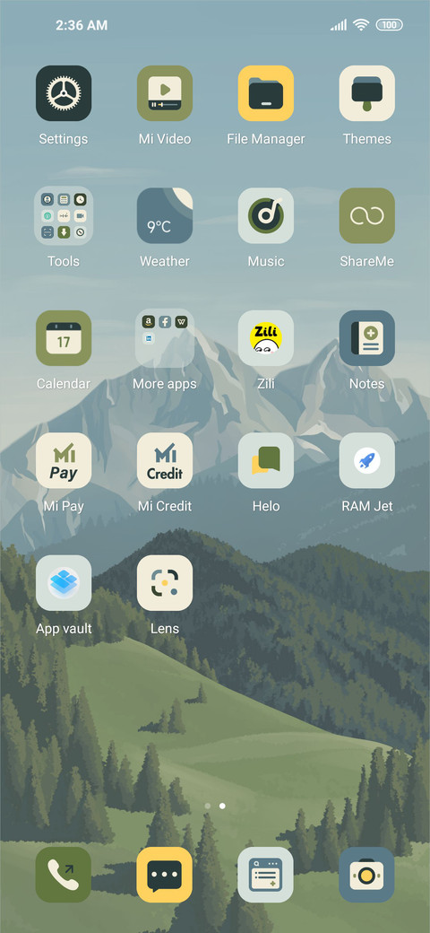 Mountain mirror screenshot