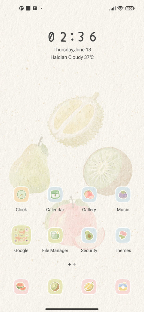 Custom fruit party screenshot