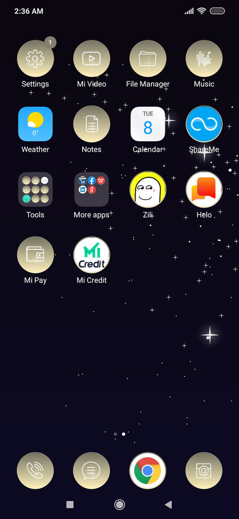 Stars in Night Sky_3MDS screenshot