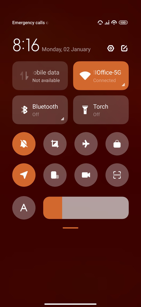 Metallic screenshot