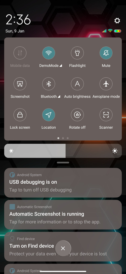 Laser technology screenshot