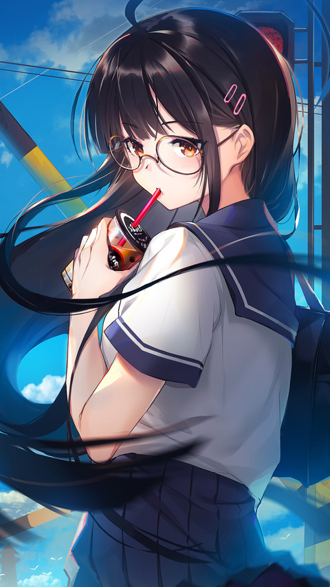 校服女孩 screenshot