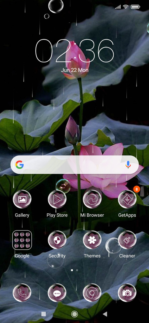 Lotus flower red screenshot