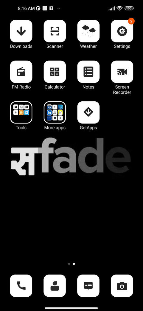 White screenshot