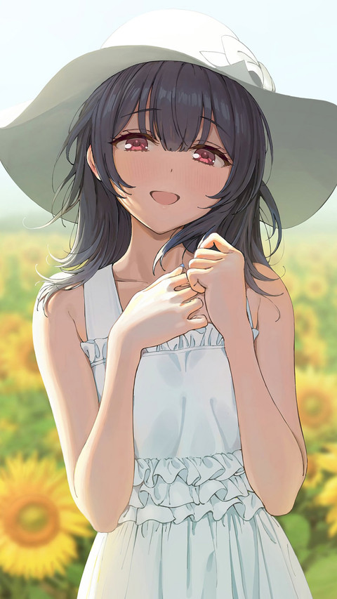 花海中的草帽女孩 screenshot