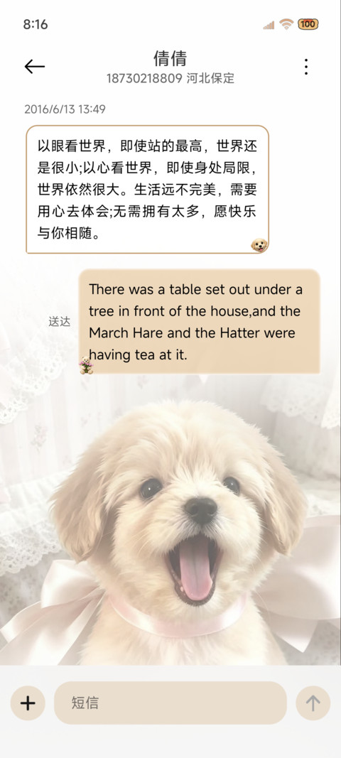 可爱韩系涂鸦小狗 screenshot