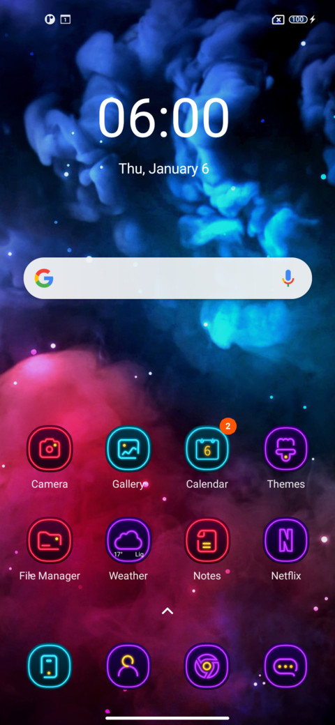 Colorful pigment screenshot