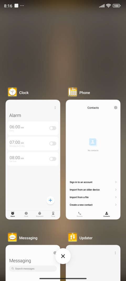 Orange screenshot