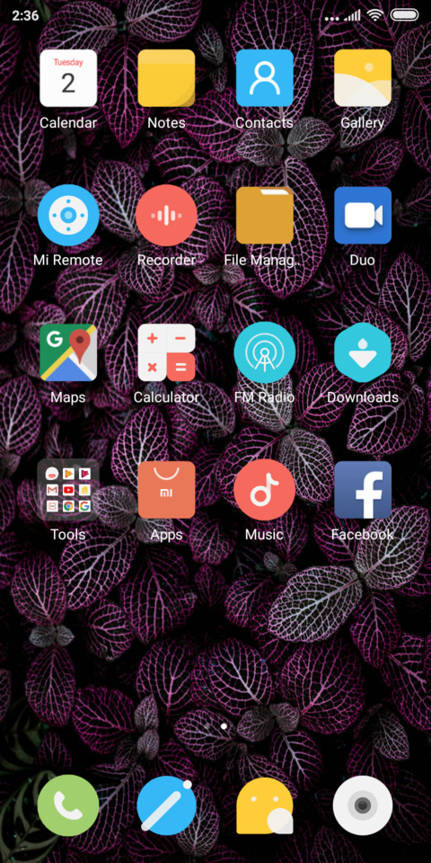 Leaves screenshot