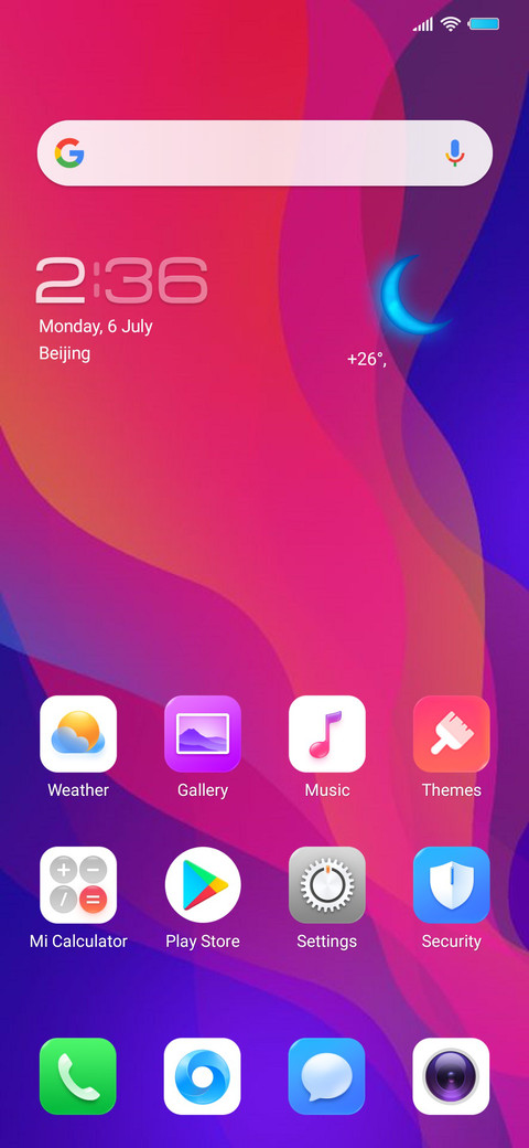 Oppo screenshot