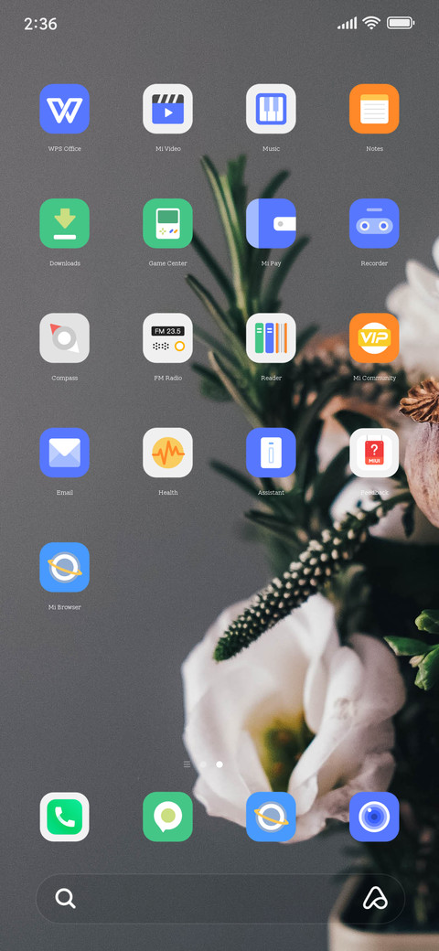 Flowers and trees screenshot