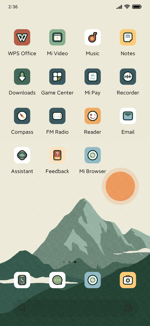 Retro Sunrise screenshot