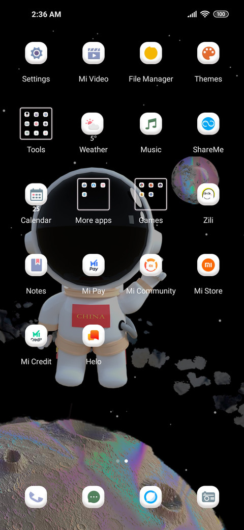 3D astronauts screenshot