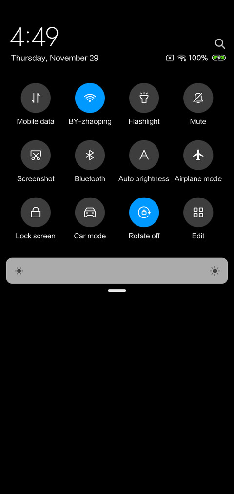 Stock  Black Mode  screenshot