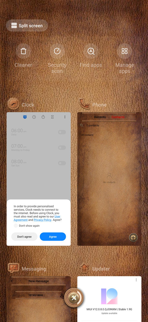 Stitched screenshot