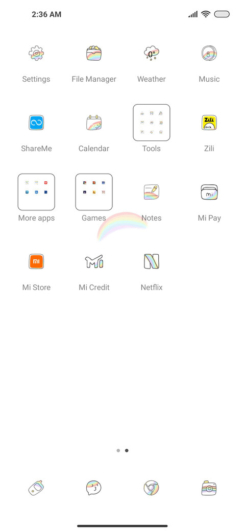 Element switching screenshot
