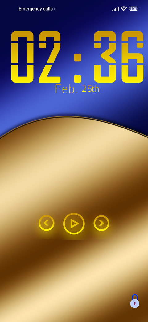 Luxury blue screenshot