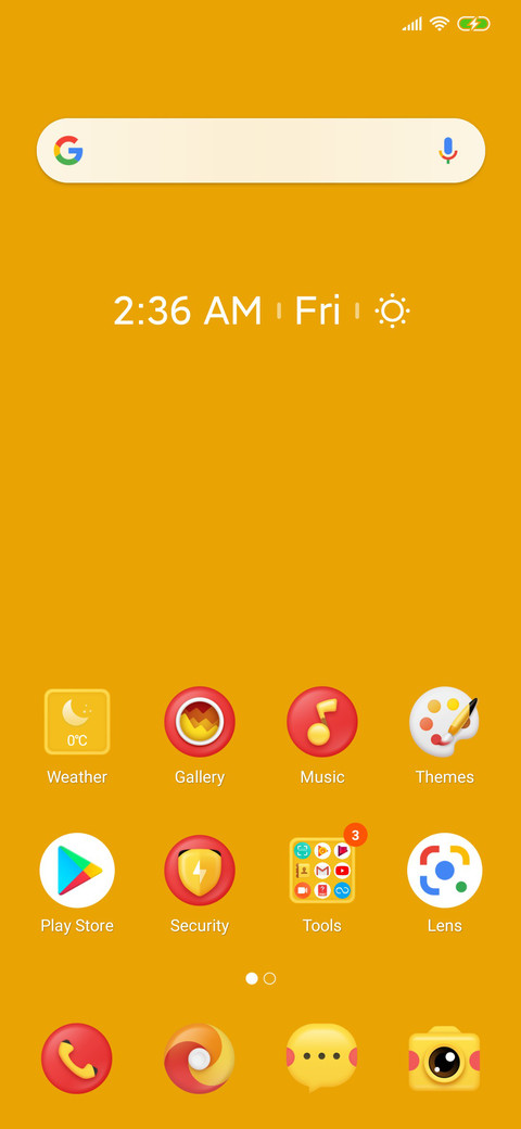 Yellow screenshot