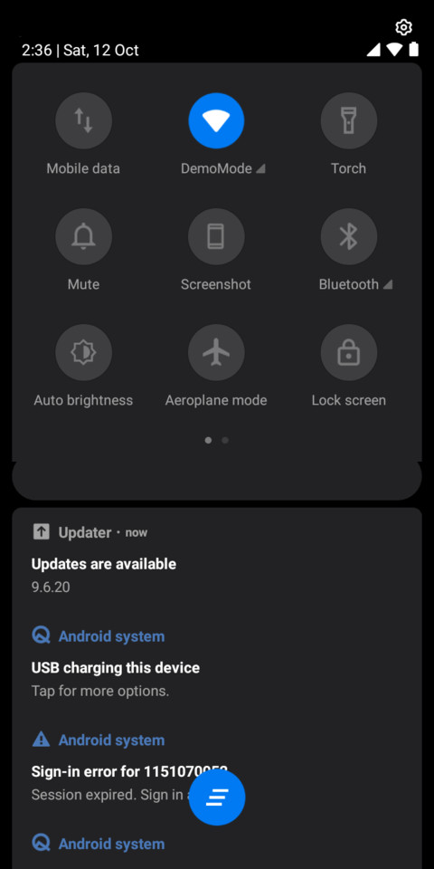 Pixel Q Dark v10 screenshot