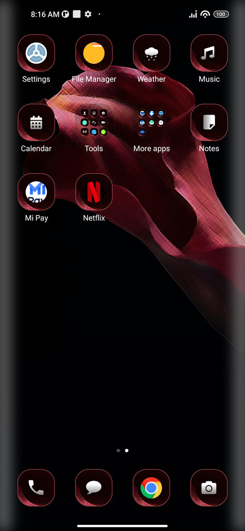 Closeup screenshot