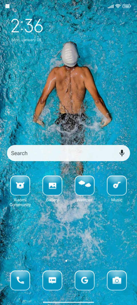 Swimming screenshot