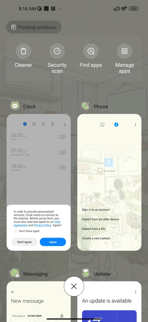 Kitchen diary screenshot