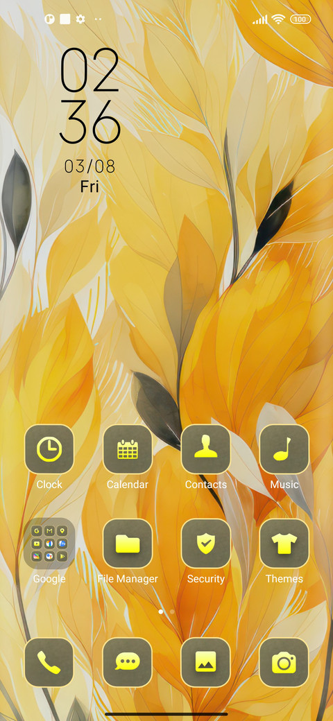 colors yellow screenshot