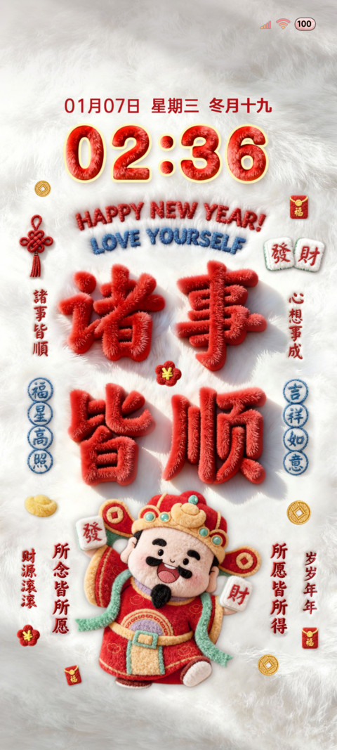 毛绒2026诸事皆顺 screenshot