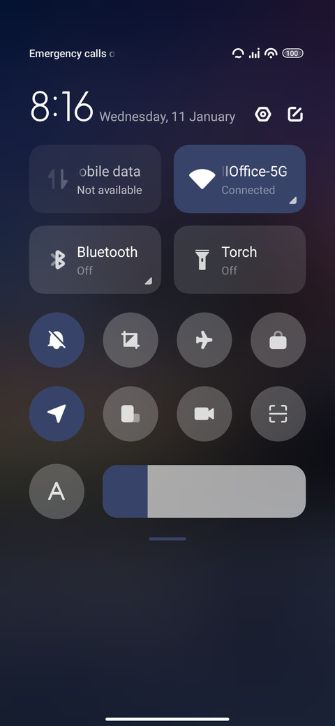 Lighting screenshot