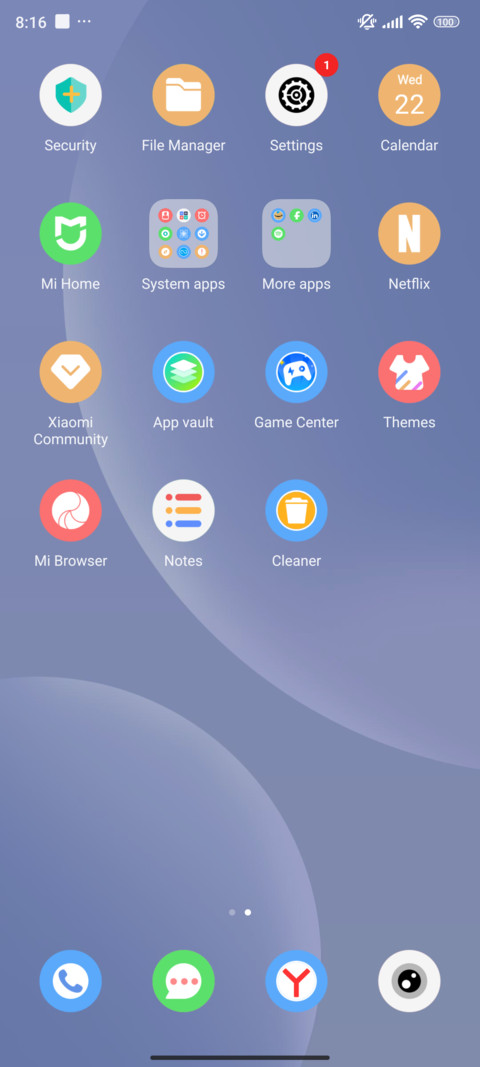 Simple Blue Kit screenshot