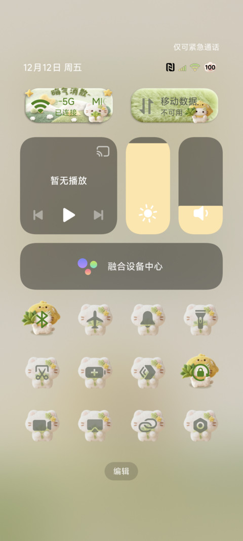 柚子叶小猫毛绒图标 screenshot