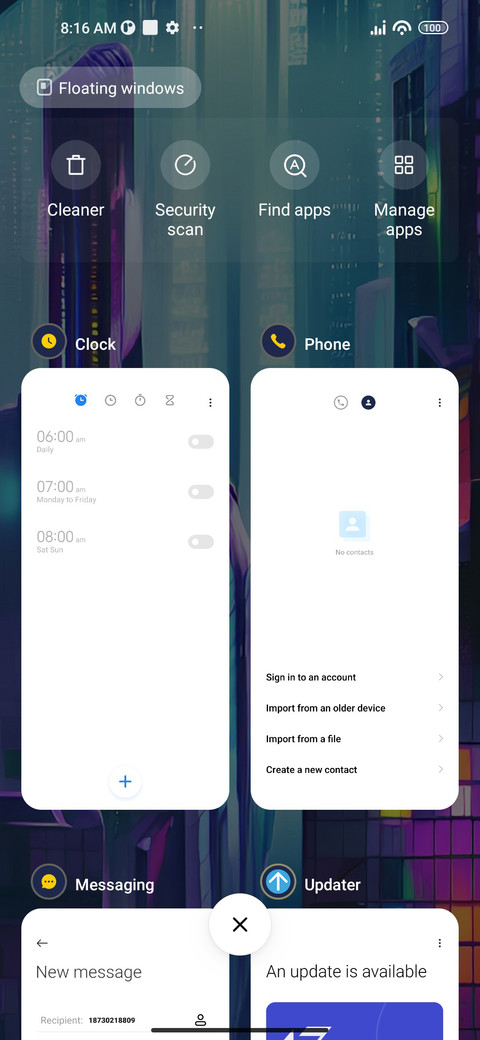Futuristic screenshot